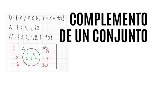 Complemento de un Conjunto [upl. by Baudelaire]