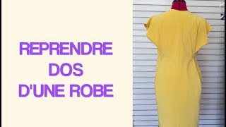 Comment reprendre le dos dune robe 📍👗✂️ [upl. by Needan]