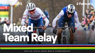 Mixed Team Relay Highlights  2024 UCI Cyclocross World Championships [upl. by Shaum563]