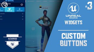 Unreal Engine 5 Tutorial  Widgets Part 3 Custom Buttons [upl. by Okikuy110]