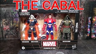 MARVEL LEGENDS THE CABAL 3 PACK REVIEW  TASKMASTER IRON PATRIOT DE DOOM [upl. by Ellerud]