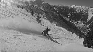 Snowboarding Powder Chamonix Aiguille du Midi Vallee Blanche Pt 2 [upl. by Joo357]