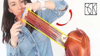 LONG LAYERS HAIRCUT  tutorial by SANJA KARASMAN [upl. by Neelhtak]