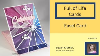 Easel card Full of Life Online Card Class [upl. by Christina]