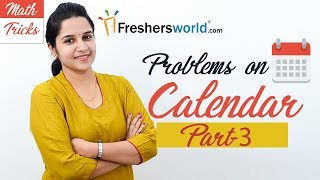 Aptitude Made Easy  Problems on Calendar 3 Basics and Methods Shortcuts Time and Date [upl. by Leahplar]