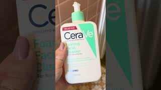 CeraVe Foaming Facial Cleanser Oily Skin Daily Wash shorts [upl. by Tnahsarp132]