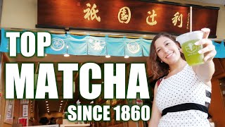 KYOTO Top Matcha Green Tea Since 1860 UJICHA GION TSUJIRI Japan Travel Vlog [upl. by Aiyotal]