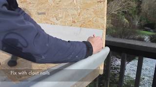 GRP Fibreglass Roofing  Trimming [upl. by Haissem]