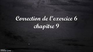 1ère G spé correction exercice 6 chap 9 [upl. by Jenilee296]