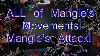 ALL of the Mangles MOVEMENTS Mangles ATTACKFive Nights At Freddys 2 Tracker [upl. by Motteo]