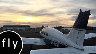 Night flight Moorabbin to Latrobe Valley with Essendon ILS [upl. by Bullough]