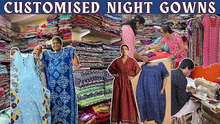 Customised Night Gown Rs325 Only  Night Wear for Women  Nighty Design Cheapest Market in Mumbai [upl. by Grearson843]