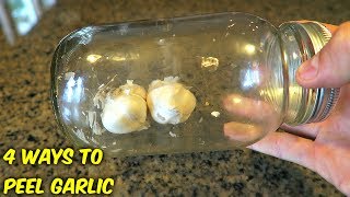 4 Ways to Peel Garlic [upl. by Nylyram]