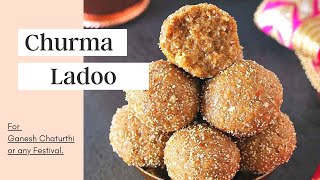 Gujarati Churma Ladoo with Jaggery recipe for Ganesh Chaturthi [upl. by Marthena861]