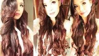 No Heat Magazine Curls Heatless Inspired Ariana Grande Curls plus An Easy Hair Tutorial [upl. by Robinett]