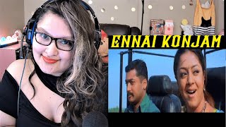 quotEnnai Konjamquot Song REACTION Kaakha Kaakha Suriya Jyothik Gautham M Harris Jayaraj [upl. by Sivat873]