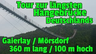 ✔DIE GRÖSSTE HÄNGESEILBRÜCKE Deutschlands Geierlay in Mörsdorf Tour und Überquerung mit Frau Brehm [upl. by Teragram]