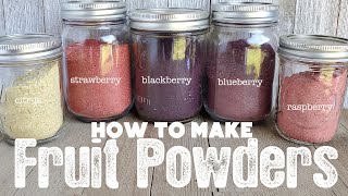 How to Make and Use Fruit Powders  Dehydrating Blueberries  The Purposeful Pantry [upl. by Kreitman193]