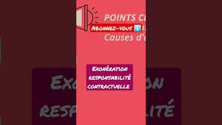 3 cas dexonération de la responsabilité contractuelle droits des contrats [upl. by Aliemaj]