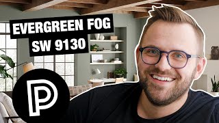 Breaking Down The COLOR OF THE YEAR  SHERWIN WILLIAMS EVERGREEN FOG [upl. by Behka]