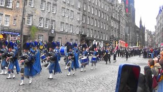 Remembrance Day Parade 2024 Edinburgh Scotland [upl. by Ahsilam]