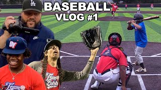 BEHIND THE SCENES OF BASEBALL  Baseball Vlogs 1 [upl. by Inah]