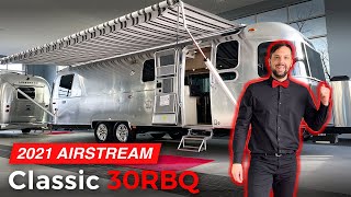 WOW New 2021 AIRSTREAM Classic 30RBQ Queen Full Walk Through Tour [upl. by Aciretnahs165]