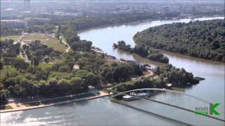 Footbridge over Sava river Belgrade  Conceptual Design [upl. by Aili]