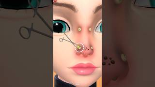 Nose Piercing Infection Care ASMR youtubeshorts shortsvideo viralvideo shorts asmr cartoon [upl. by Vigor206]