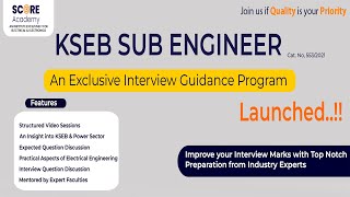 KSEB Sub Engineer Interview Classes  Interview Guidance  Best coaching for Electrical Exams KPSC [upl. by Aneral]