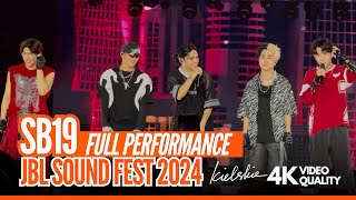 SB19 in JBL Sound Fest 2024  FULL PERFORMANCE  4K HDR Quality FANCAM [upl. by Ewnihc]