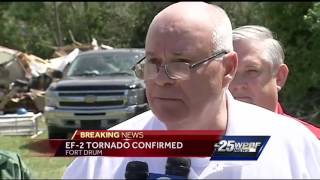 EF2 tornado confirmed in Fort Drum [upl. by Laleb]