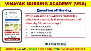 Newborn Fontanelle and sutures  vinayak nursing academy ajmer [upl. by Omoj]