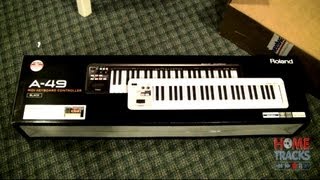 Roland A49 USB MIDI Keyboard Unboxing Studio One Install Review [upl. by Eliathas]