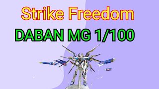 Strike Freedom mg 1100 ค่าย DABAN รีวิว บ้านบ้าน แบบฉบับ HAPPY GUNPLA ครับ [upl. by Enigroeg]