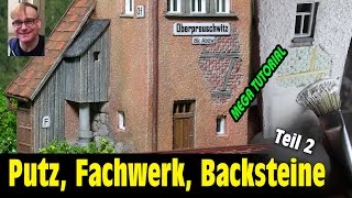 MEGA TUTORIAL Modellbau Blockstelle Oberpreuschwitz  Teil 2  Gebäude in H0 kunstmichiworld 066 [upl. by Columbine]