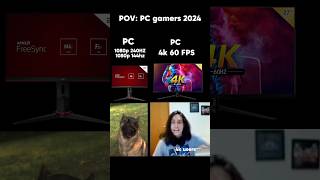 4k 60hz or 1080p 144hz240hz pc pcgaming gamingpc pcbuild fyp [upl. by Ninette]