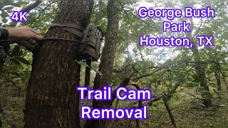 Trail cam removal in George Bush Park Houston September 4 2024 [upl. by Armillia]