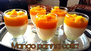 Resep panna cotta mango panna cotta [upl. by Cela]