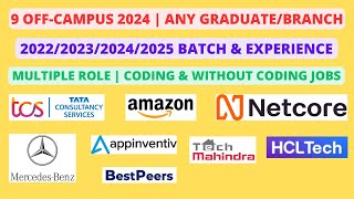 Direct Hiring Off Campus  Fresher amp Experience Any Degree [upl. by Enyawud137]