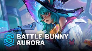 Battle Bunny Aurora Skin Spotlight  League of Legends [upl. by Sueaddaht]