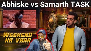 Bigg Boss 17 WKV Update Abhishek Samarth Bich Hua YE TASK [upl. by Eednam610]