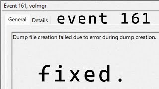 How to Fix Event ID 161 Volmgr Error on Windows 1011 [upl. by Lletnwahs461]