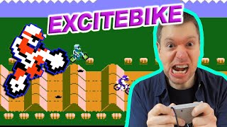 ExciteBike NES Nintendo Dirt Bike Video Game Review S5E12  The Irate Gamer [upl. by Krm]