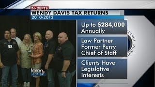 Wendy Davis opens tax returns to scrutiny [upl. by Anaud]