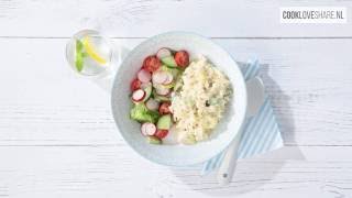 Risotto met courgette en bleekselderij  CookLoveShare [upl. by Shelba]