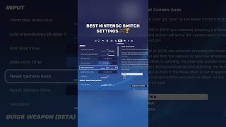 NEW BEST Nintendo Switch SETTINGS 🎮 fortnite shorts [upl. by Hanoj]