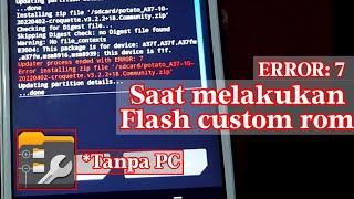 CARA MENGATASI ERROR SAAT FLASH CUSTOM ROM [upl. by Bertilla]