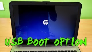 How To Install Windows 10 on HP Notebook 15 from USB Enable HP Laptop Boot Option [upl. by Kaehpos]