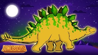 Stegosaurus Song  Stegosaurus meets Triceratops  Dinosaur songs from Dinostory by Howdytoons S1E3 [upl. by Giamo]